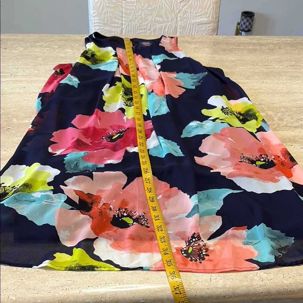 NWOT Floral Sleeveless Dress, measurement in photos, absolutely no flaws. - Picture 8 of 11